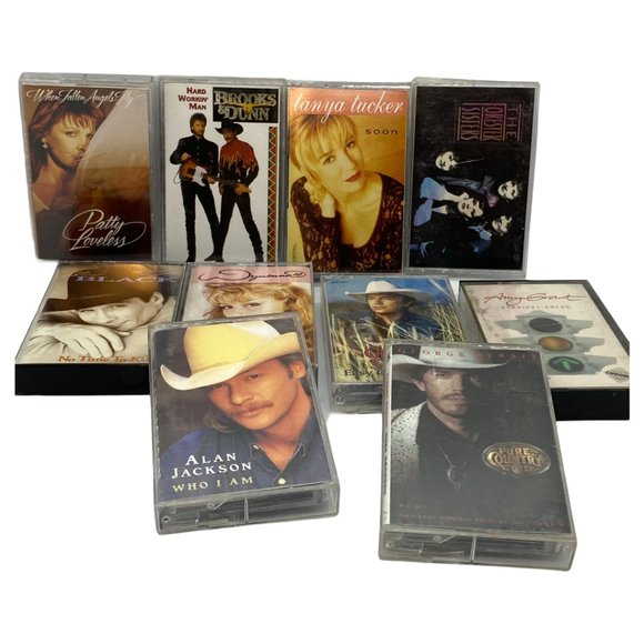 Country Music Set of Cassette Tape Lot of 10 Albums - Picture 1 of 4